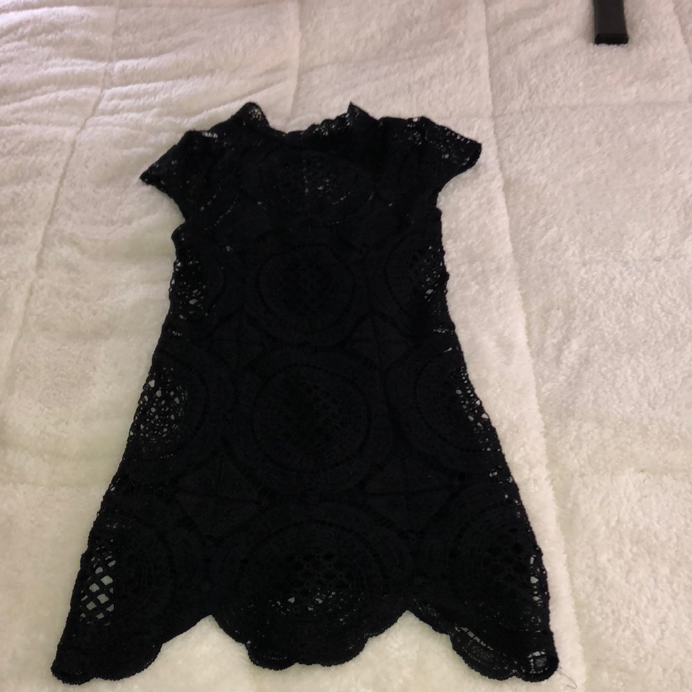 Black lace dress